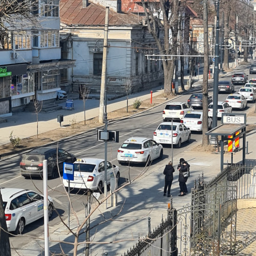 Protestul taximetriștilor continuă în Galați