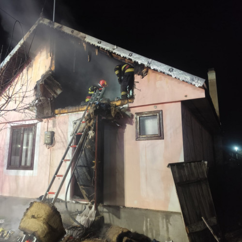 Incendiu devastator în comuna Torcești, județul Galați