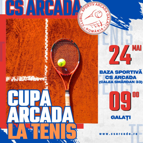 O nouă competiție debutează în Galați: &quot;Cupa Arcada&quot; la tenis de câmp