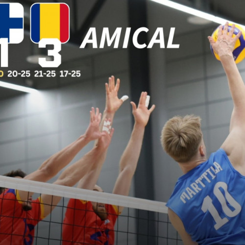 România câștigă meciurile de volei cu Finlanda