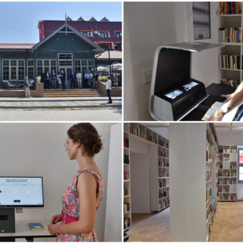 Transformare a vechii case din lemn din Baile Felix într-o bibliotecă modernă