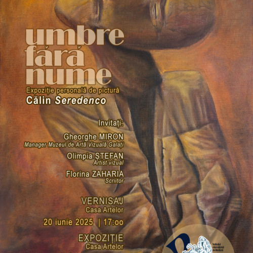 expozitie „umbre fara nume” la galati, semnata de un artist din republica moldova