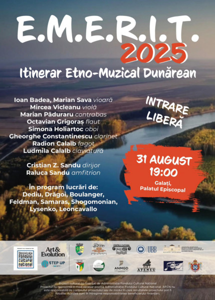 Evenimentele E.M.E.R.I.T. aduc o călătorie sonoră prin Dunărea de Jos
