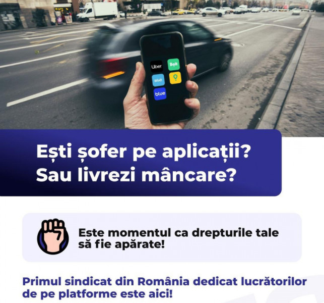 Sindicat dedicat lucrătorilor de pe platforme digitale Scris de Cristinel Luca Luni, 15 Septembrie 2025 08:45