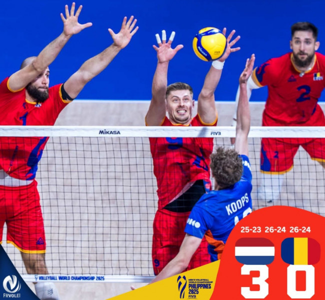 România, două înfrângeri la ”Mondiale” Scris de Gheorghe Arsenie Luni, 15 Septembrie 2025 16:45