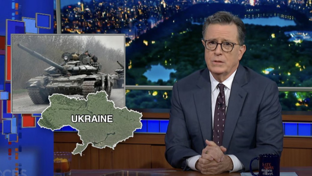 Crimeea absentă pe harta Ucrainei în emisiunea lui Stephen Colbert