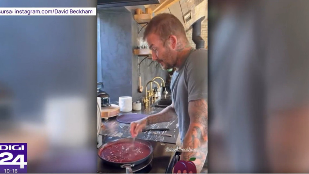 David Beckham face gem de prune din recolta proprie în sezonul conservelor