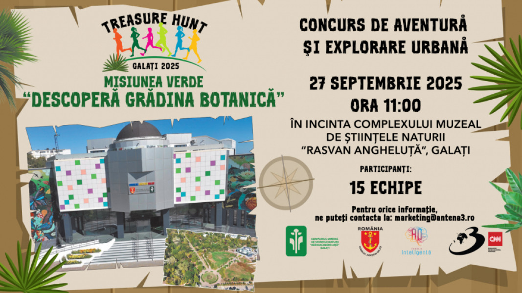 Concurs de aventură urbană la Galați pentru tinerii pasionați de natură