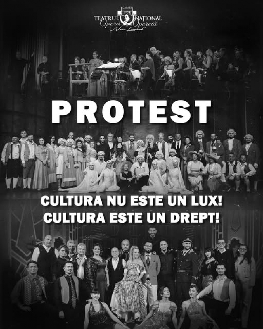 Două teatre din Galați protestează față de restricțiile OUG 52/2025 asupra culturii