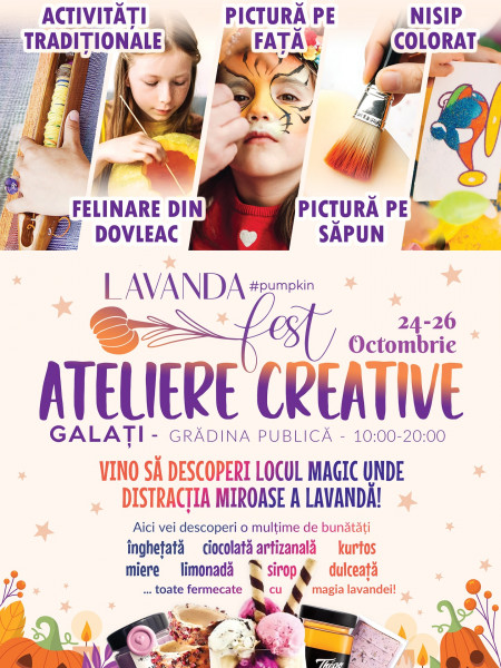 Festivalul Lavanda Pumpkin Fest aduce delicii și ateliere creative la Galați
