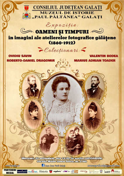 Expoziție foto în premieră despre atelierele fotografice gălățene din secolul XIX